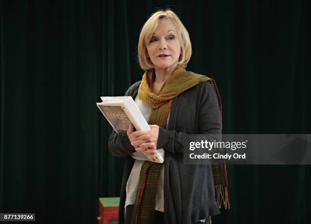 Actress/ former gymnast Cathy Rigby participates in "Kris Kringle The Musical" preview presentation at Ripley Greer Studios on November 21, 2017 in...