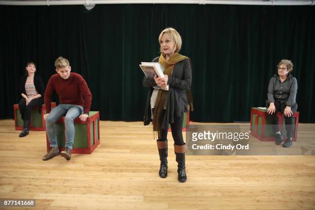 Actors Kim Crosby, Andrew Keenan-Bolger, Cathy Rigby and Pamela Myers participate in "Kris Kringle The Musical" preview presentation at Ripley Greer...