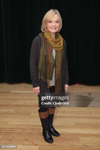 Actress/ former gymnast Cathy Rigby participates in "Kris Kringle The Musical" preview presentation at Ripley Greer Studios on November 21, 2017 in...