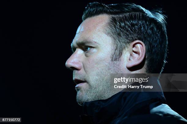 Kevin Nolan, Manager of Notts County during the Sky Bet League Two match between Yeovil Town and Notts County at Huish Park on November 21, 2017 in...