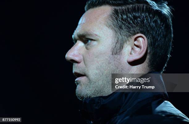 Kevin Nolan, Manager of Notts County during the Sky Bet League Two match between Yeovil Town and Notts County at Huish Park on November 21, 2017 in...