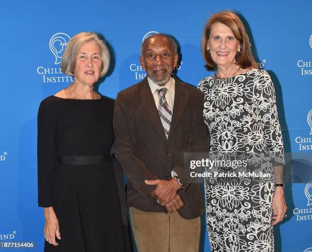 Dr. Felton Earls, Sarah Gund and Dr. Harold Koplewicz attend the Child Mind Institute 2017 Child Advocacy Award Dinner at Cipriani 42nd Street on...