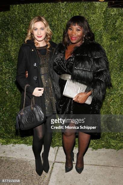 Journalist and television reporter Elizabeth Wagmeister and TV personality Bevy Smith attend the 2017 Saks Fifth Avenue Holiday Window Unveiling And...