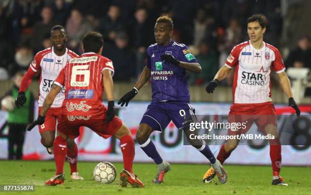 Mouscron , Belgium / Excel Mouscron v Rsc Anderlecht / "nHenry ONYEKURU"nFootball Jupiler Pro League 2017 - 2018 Matchday 15 / "nPicture by Vincent...