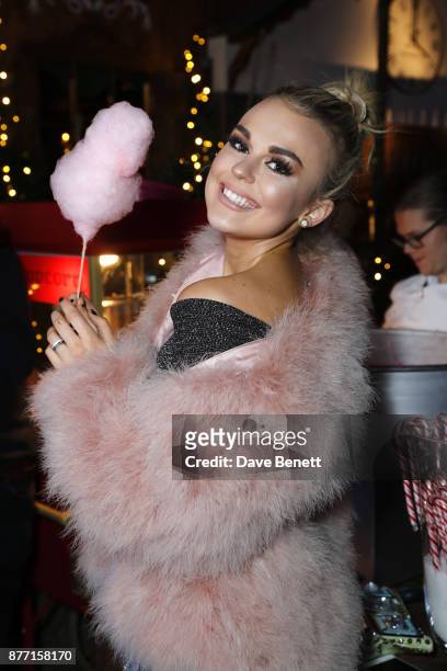 Tallia Storm attends a Christmas Party at Rosewood London to celebrate the launch of Rosewood Mini Wishes, in aid of Great Ormond Street Hospital...