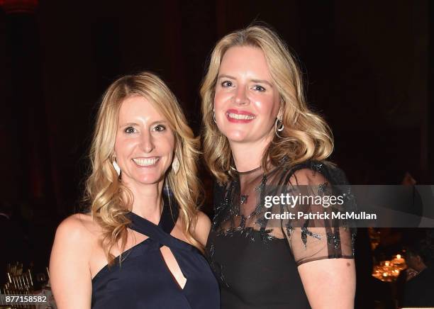 Amanda Waldron and Abigail Baratta attend the Child Mind Institute 2017 Child Advocacy Award Dinner at Cipriani 42nd Street on November 20, 2017 in...