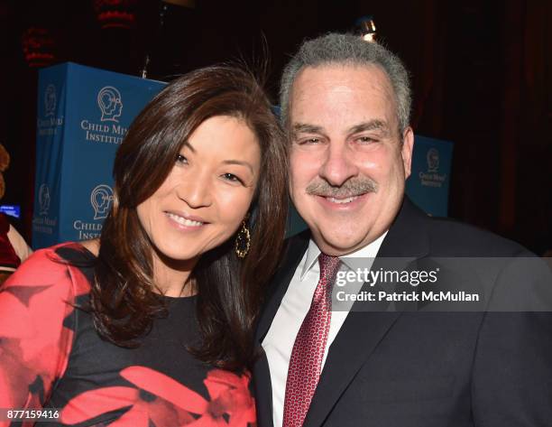 Juju Chang and Dr. Harold Koplewicz attend the Child Mind Institute 2017 Child Advocacy Award Dinner at Cipriani 42nd Street on November 20, 2017 in...