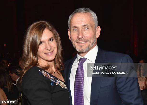 Amy Meltzer and John Meltzer attend the Child Mind Institute 2017 Child Advocacy Award Dinner at Cipriani 42nd Street on November 20, 2017 in New...