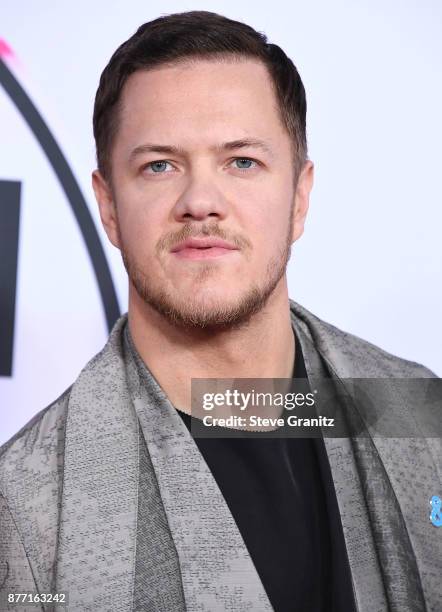 Dan Reynolds of Imagine Dragons arrives at the 2017 American Music Awards at Microsoft Theater on November 19, 2017 in Los Angeles, California.