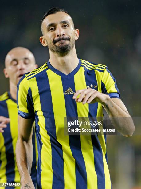 Mehmet Topal of Fenerbahce during the Turkish Super lig match between Fenerbahce v Sivasspor at the Sukru Saracoglustadion on November 19, 2017 in...