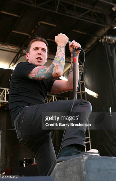 Ben Kowalewicz of Billy Talent performs during the 2009 Rock On The Range festival at Columbus Crew Stadium on May 17, 2009 in Columbus, Ohio.