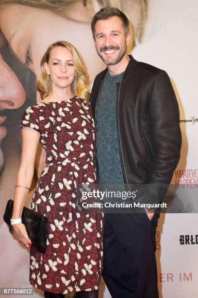 Jochen Schropp and Simone Hanselmann attend the premiere of 'Whatever happens' at Astor Film Lounge on November 21, 2017 in Berlin, Germany.