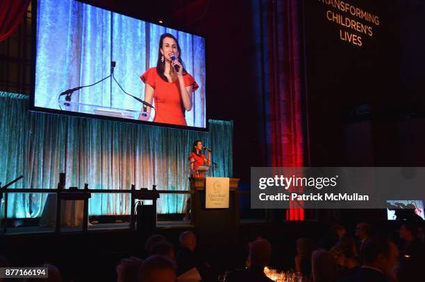 Lydia Fenet speaks during the Child Mind Institute 2017 Child Advocacy Award Dinner at Cipriani 42nd Street on November 20, 2017 in New York City.