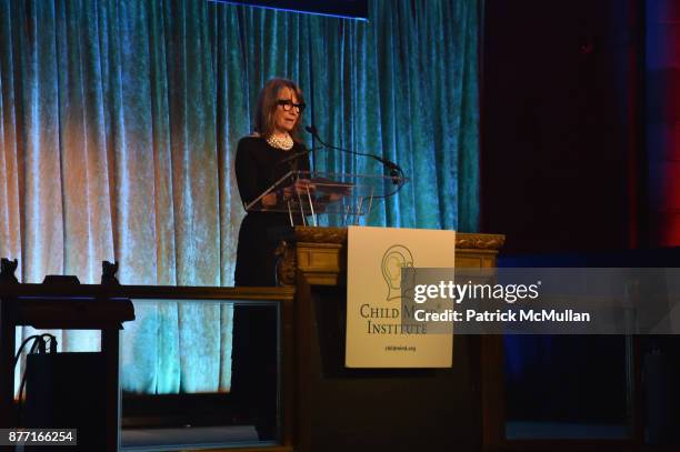 Brooke Garber Neidich speaks during the Child Mind Institute 2017 Child Advocacy Award Dinner at Cipriani 42nd Street on November 20, 2017 in New...