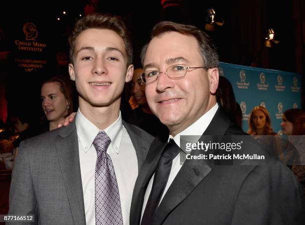 Guest and Joseph Healey attend the Child Mind Institute 2017 Child Advocacy Award Dinner at Cipriani 42nd Street on November 20, 2017 in New York...