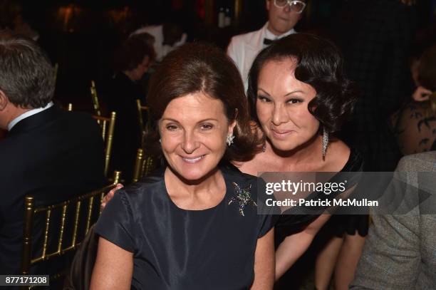 Laura Slatkin and Alina Cho attend the Child Mind Institute 2017 Child Advocacy Award Dinner at Cipriani 42nd Street on November 20, 2017 in New York...