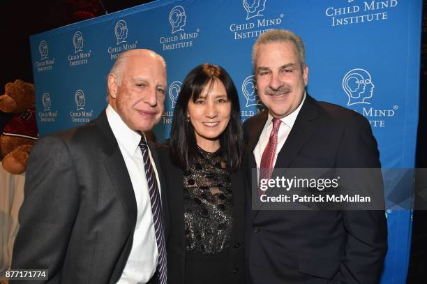 Edward Minskoff, Julie Minskoff and Dr. Harold Koplewicz attend the Child Mind Institute 2017 Child Advocacy Award Dinner at Cipriani 42nd Street on...
