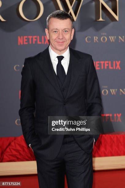 Writer Peter Morgan attends the World Premiere of season 2 of Netflix "The Crown" at Odeon Leicester Square on November 21, 2017 in London, England.