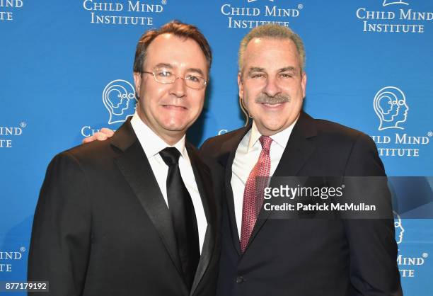 Joseph Healey and Dr. Harold Koplewicz attend the Child Mind Institute 2017 Child Advocacy Award Dinner at Cipriani 42nd Street on November 20, 2017...
