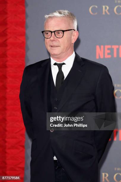 Director Stephen Daldry attends the World Premiere of season 2 of Netflix "The Crown" at Odeon Leicester Square on November 21, 2017 in London,...