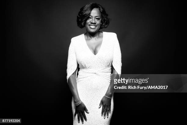 Actress Viola Davis poses for a portrait during the 2017 American Music Awards at Microsoft Theater November 19, 2017 in Los Angeles, California.