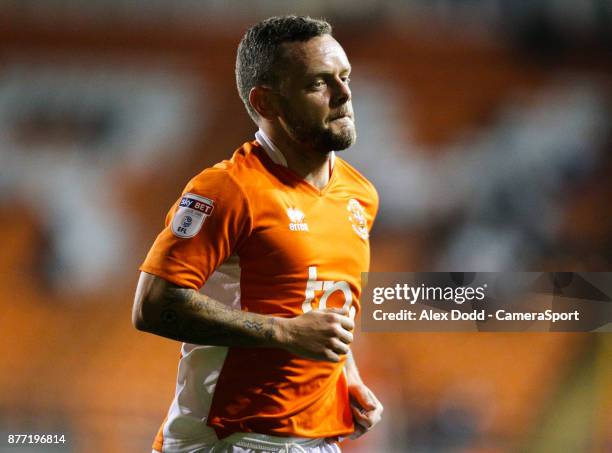 Blackpool's Jay Spearing during the Sky Bet League One match between Blackpool and Gillingham at Bloomfield Road on November 21, 2017 in Blackpool,...