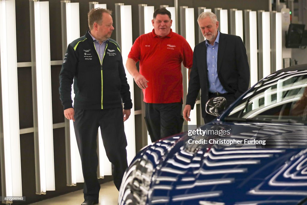 Jeremy Corbyn Visits The Aston Martin Factory