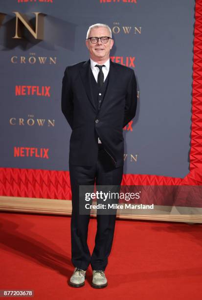 Stephen Daldry attends the World Premiere of season 2 of Netflix "The Crown" at Odeon Leicester Square on November 21, 2017 in London, England.