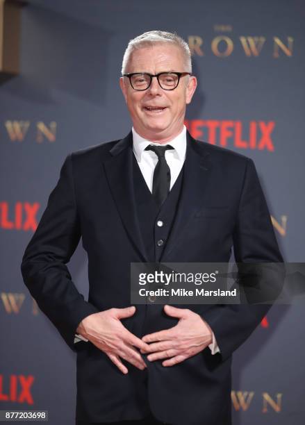 Stephen Daldry attends the World Premiere of season 2 of Netflix "The Crown" at Odeon Leicester Square on November 21, 2017 in London, England.