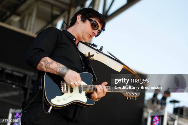 Ryan Delahoussaye of Blue October performs during the 2009 Rock On The Range festival at Columbus Crew Stadium on May 17, 2009 in Columbus, Ohio.