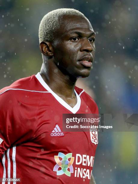 Arouna Kone of Sivasspor during the Turkish Super lig match between Fenerbahce v Sivasspor at the Sukru Saracoglustadion on November 19, 2017 in...