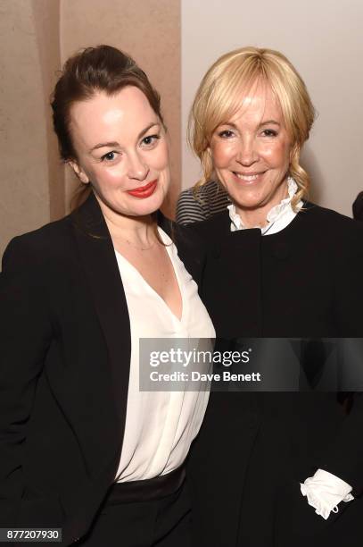 Sally Greene and guest attend the World Premiere after party for season 2 of Netflix "The Crown" at Somerset House on November 21, 2017 in London,...