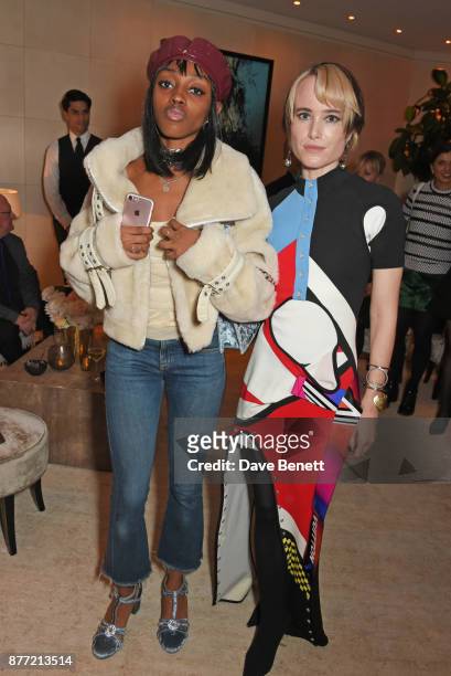 Zaina Miuccia and Julia Hobbs attend Louis Vuittons Celebration of GingerNutz in Vogue's December Issue on November 21, 2017 in London, England.