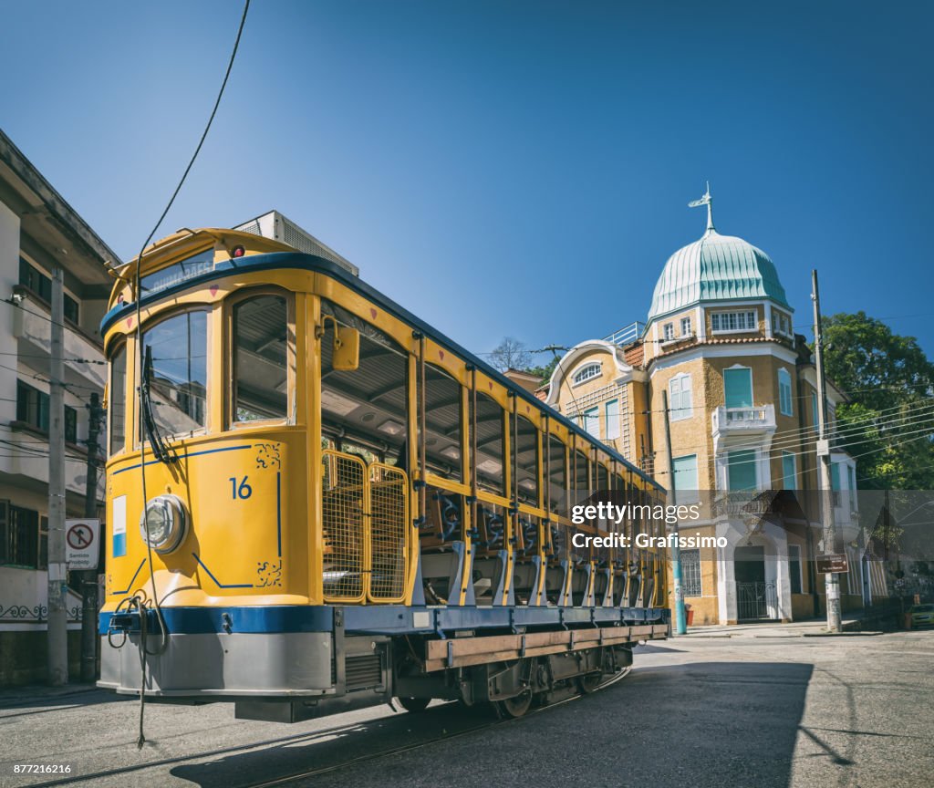 Antigo carro de cabo, no bairro de Santa Teresa no Rio de Janeiro