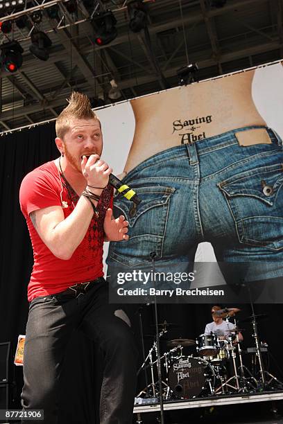 Jared Weeks of Saving Abel performs during the 2009 Rock On The Range festival at Columbus Crew Stadium on May 17, 2009 in Columbus, Ohio.