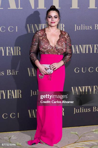 Marisa Jara attends the Vanity Fair Personality of the Year party at the Ritz Hotel on November 21, 2017 in Madrid, Spain.