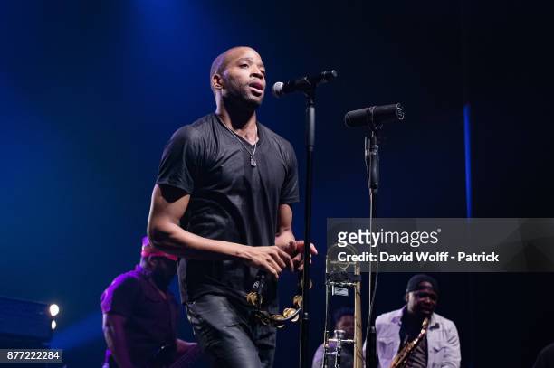 Trombone Shorty performs at L'Olympia on November 21, 2017 in Paris, France.