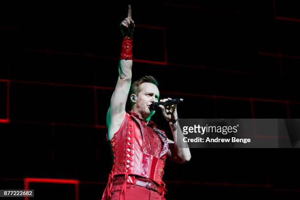 Ian 'H' Watkins of Steps performs at First Direct Arena Leeds on November 21, 2017 in Leeds, England.