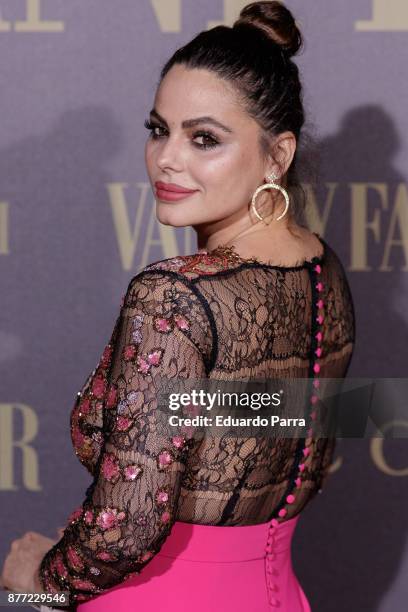 Marisa Jara attends the 'Vanity Fair Personality of the year' photocall at Ritz hotel on November 21, 2017 in Madrid, Spain.