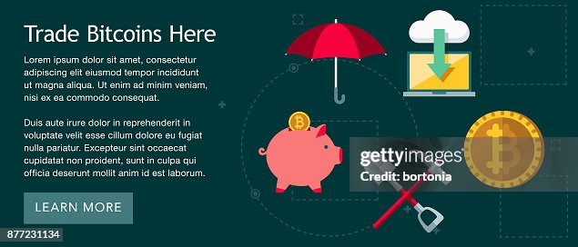 比特 Cryptocurrency 平面設計網橫幅 比特 Cryptocurrency 平面設計網橫幅