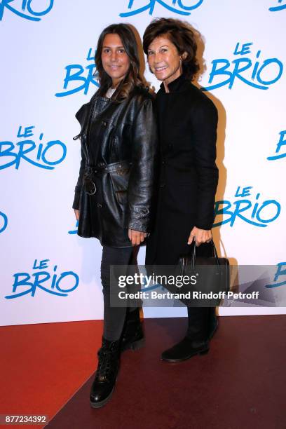 Sylvie Rousseau and her daughter Constance Ayache attend the "Le Brio" movie Premiere at Cinema Gaumont Opera Capucines on November 21, 2017 in...