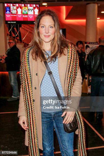 German actress Tessa Mittelstaedt attends the premiere of 'Der Mann aus dem Eis' at Zoo Palast on November 21, 2017 in Berlin, Germany.