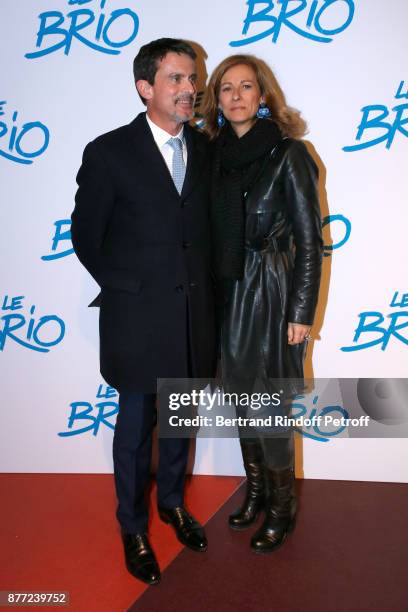 Manuel Valls and his wife Anne Gravoin attend the "Le Brio" movie Premiere at Cinema Gaumont Opera Capucines on November 21, 2017 in Paris, France.