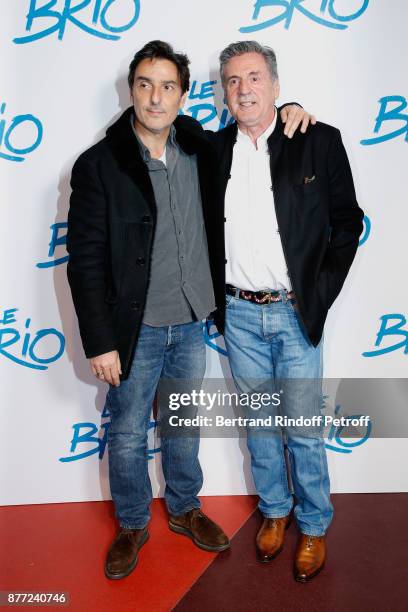 Director of the movie Yvan Attal and actor of the movie Daniel Auteuil attend the "Le Brio" movie Premiere at Cinema Gaumont Opera Capucines on...