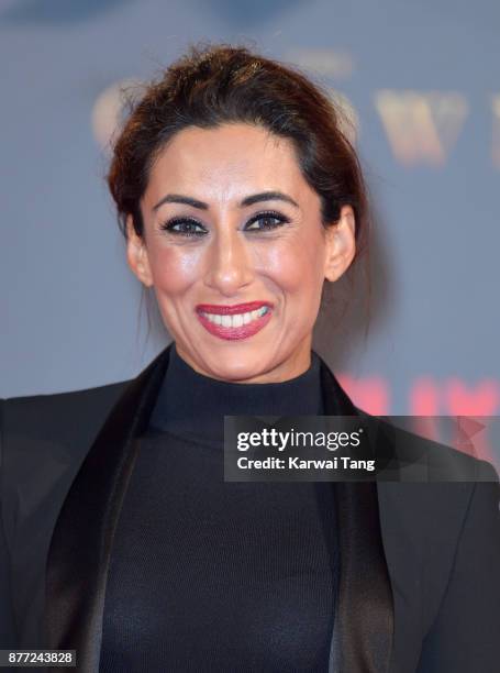 Saira Khan attends the World Premiere of Netflix's "The Crown" Season 2 at Odeon Leicester Square on November 21, 2017 in London, England.