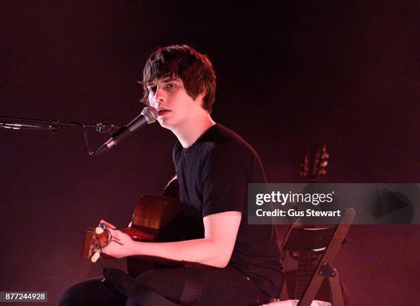 Jake Bugg plays a solo acoustic set at the Union Chapel on November 21, 2017 in London, England.