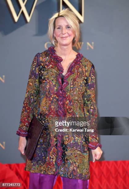 Suzanne Mackie attends the World Premiere of Netflix's "The Crown" Season 2 at Odeon Leicester Square on November 21, 2017 in London, England.