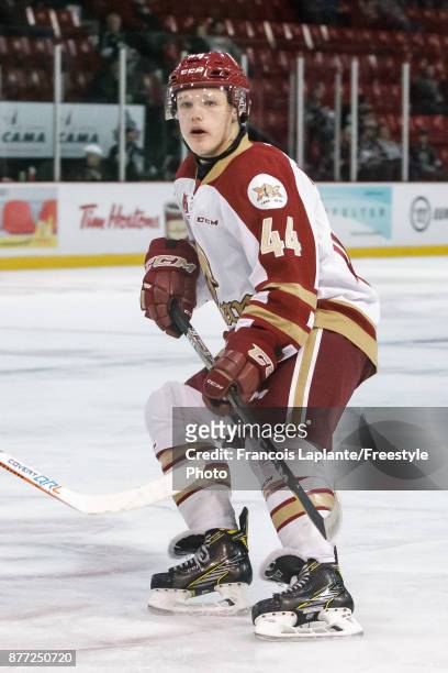 Felix Meunier of the Acadie-Bathurst Titan skates against the Gatineau Olympiques on October 18, 2017 at Robert Guertin Arena in Gatineau, Quebec,...