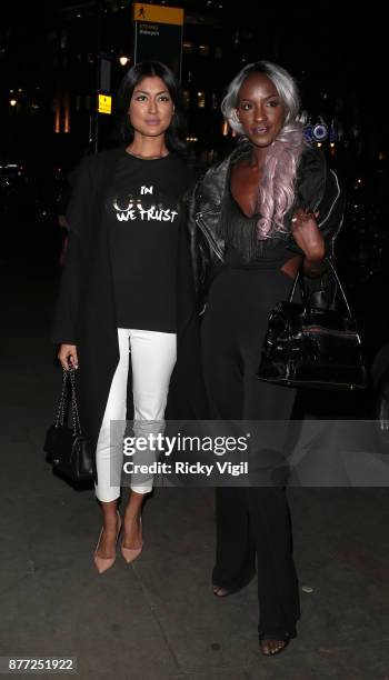 Guests seen attending LOTD x Louise Thompson - launch party at STK London on November 21, 2017 in London, England.