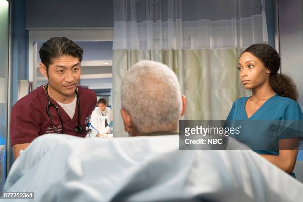 Nothing to Fear" Episode 302 -- Pictured: Brian Tee as Ethan Choi, Yaya DaCosta as April Sexton --